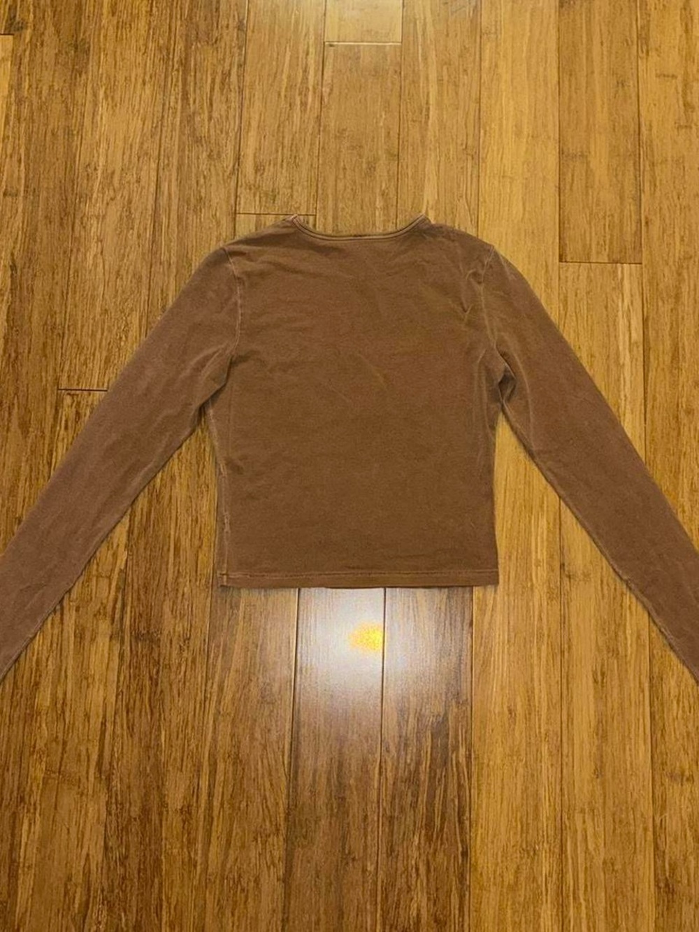 SKIMS Long Sleeve Crewneck Top - Brown - Picture 3 of 3